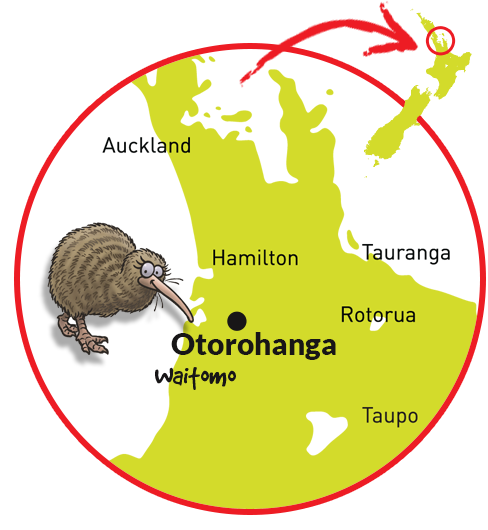 Map of Otorohanga's Kiwihouse